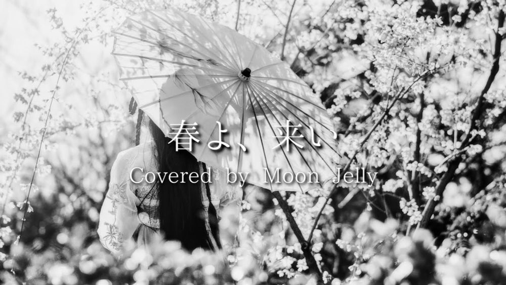 【カバー】【ワンコーラス】春よ、来い（松任谷由実）/ Moon Jelly【Lyric Video】