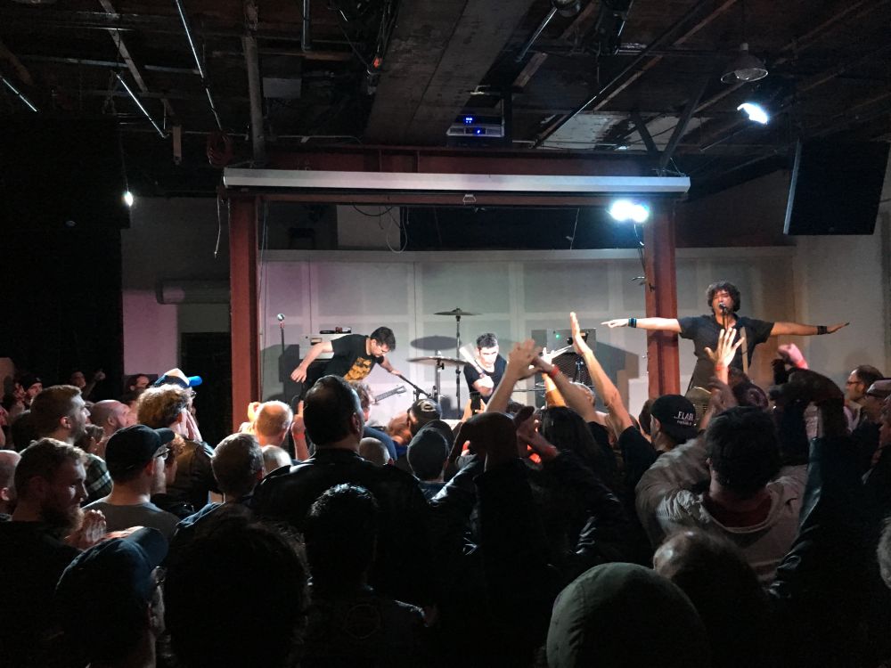 A photo of Shellac playing Wingwalker at SPACE Gallery in Portland, Maine on October 20, 2016.