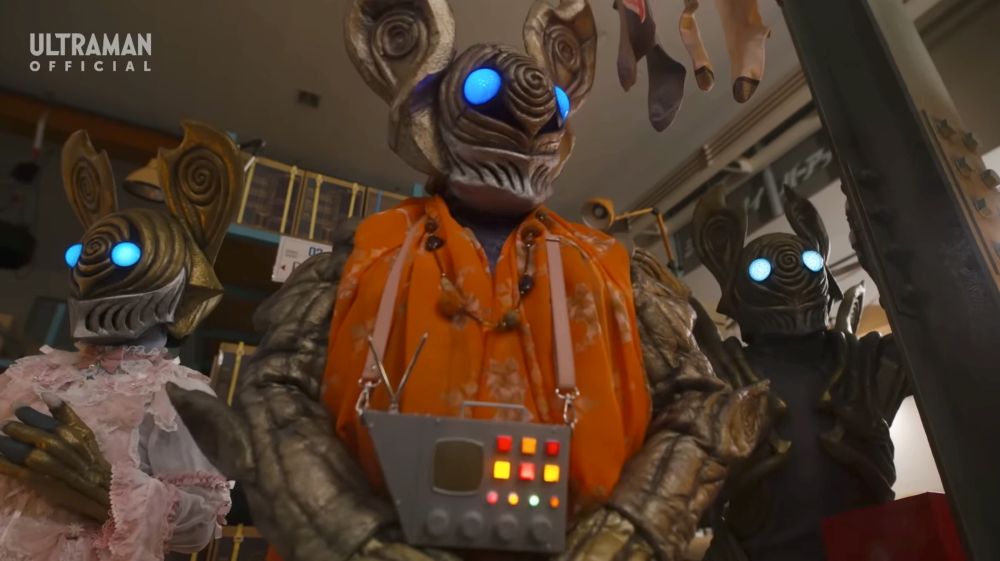 Alien Barossas (left to right) Gilda, Mother and Zahgon from episode 18 of Ultraman Omega.