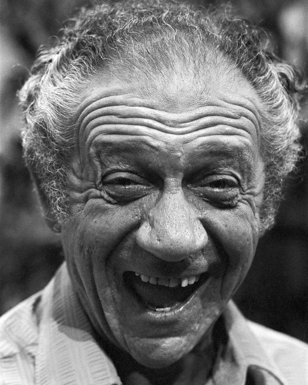 A face shot (ooh matron!) of the late actor Sid James.