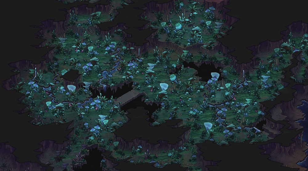 The Bioluminescent Pathways Area of the Myspire Tunnels