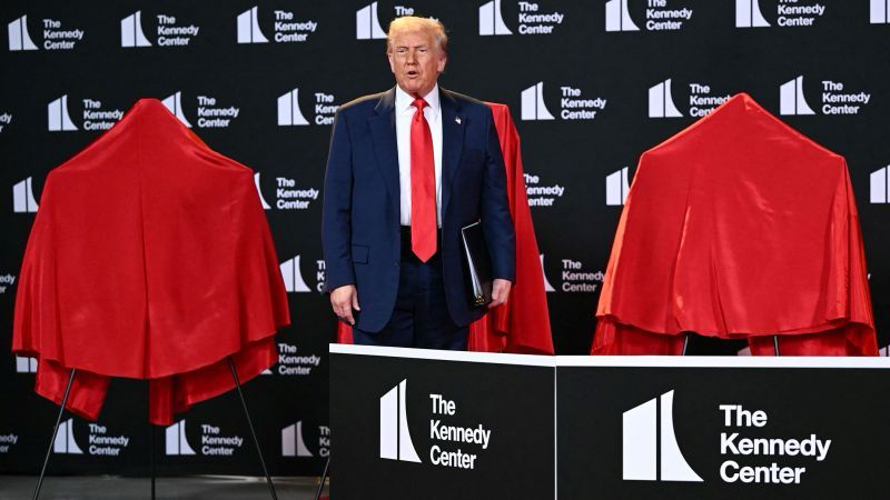 President Donald Trump visited the Kennedy Center on Wednesday to unveil the next recipients of its hallmark honors — and announce that he would personally host the institution’s awards show in Decemb...