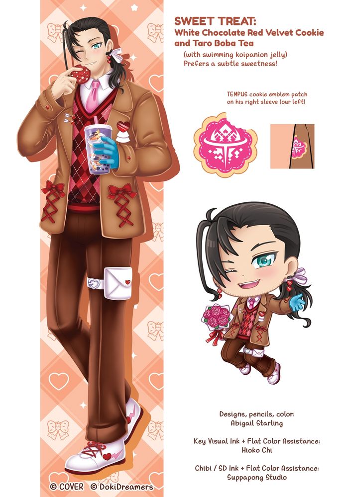 Josuiji Shinri of HOLOSTARS English -TEMPUS- from the Doki Dreamers collaboration artwork