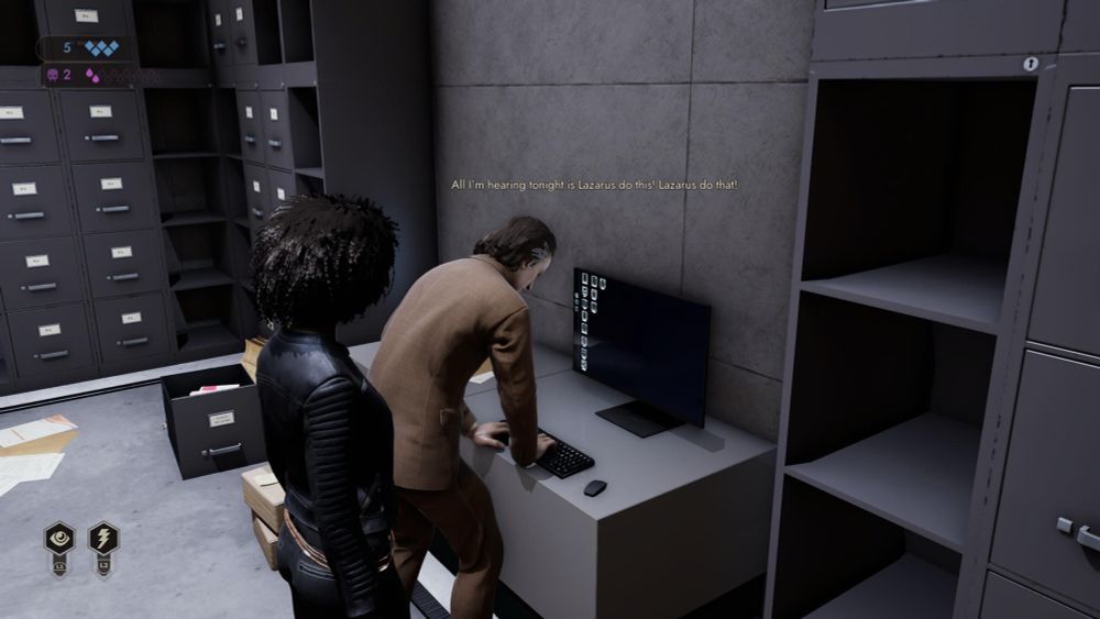 Die Vampire vernichten alle Unterlagen bevor die FEDs kommen. Screenshot aus Swansong