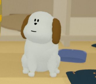 Adorable dog from to a T 
