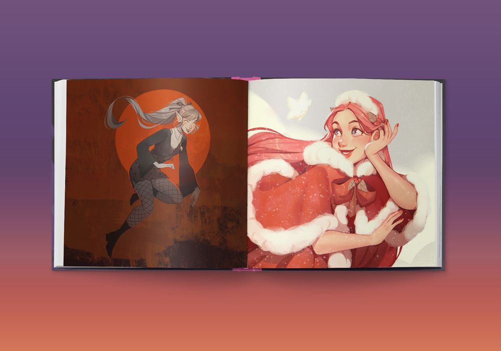Interior mock-up of the book The Art of Cyanali