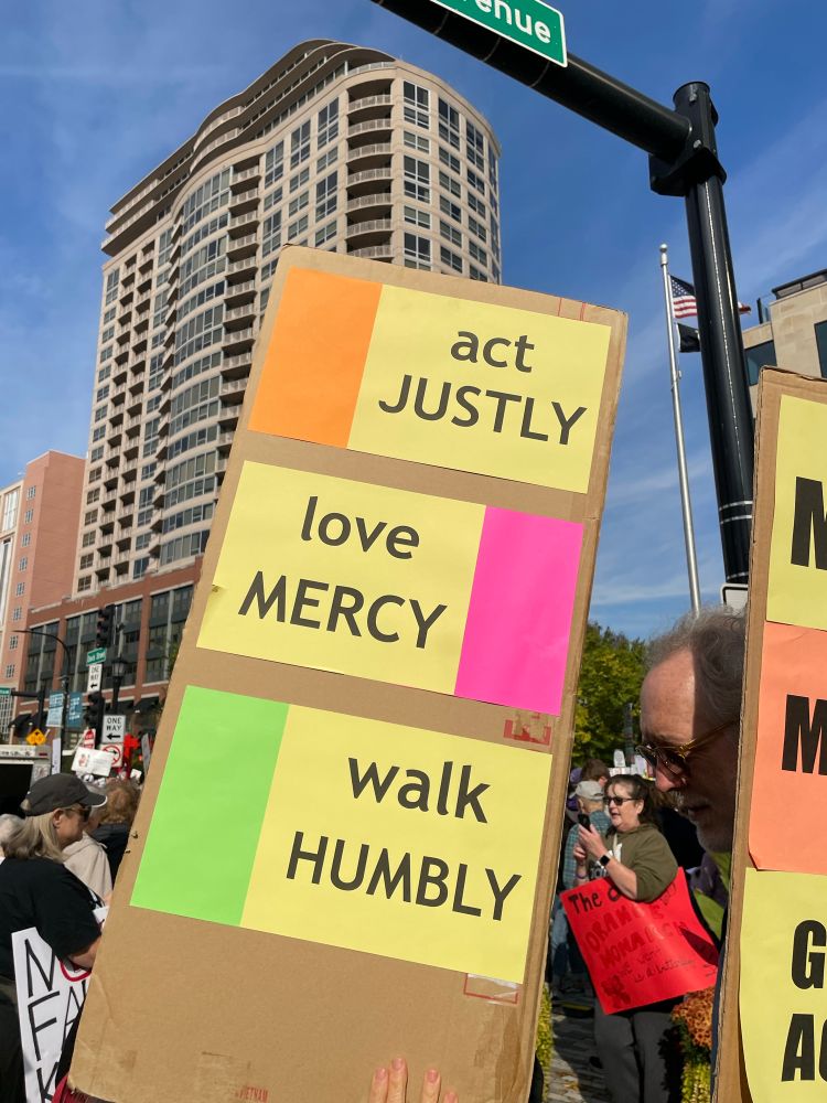 Act justly, love mercy, walk humbly