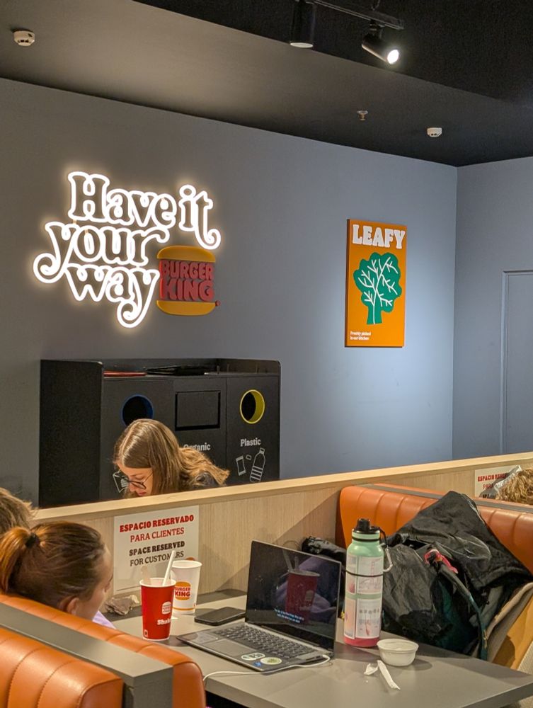 photo of a Burger King "have it your way" sign