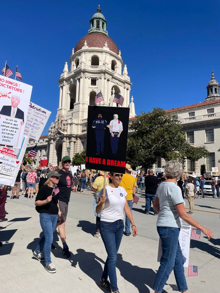 No kings protest Oasadena CA