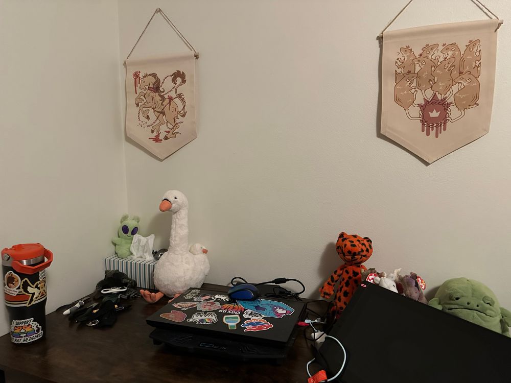 My desk layout yippeeeee