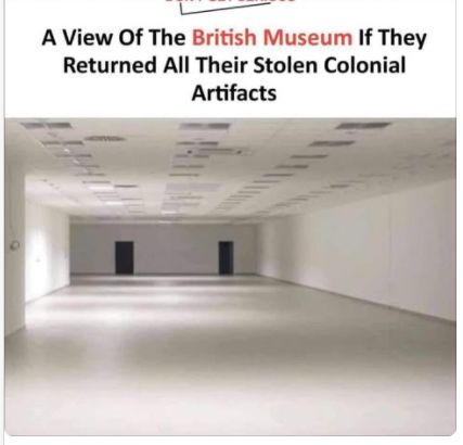A empty white room with the text : 
