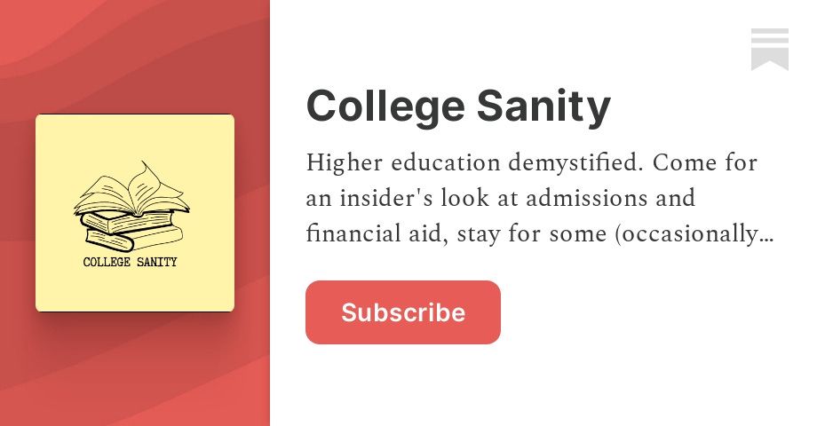 College Sanity  | Wendy | Substack