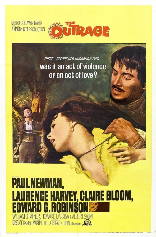 Poster for the Rashomon remake “The Outrage” 