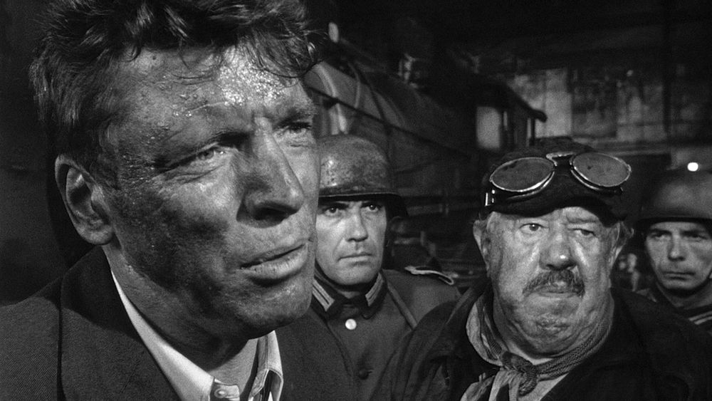 Burt Lancaster at his absolute Burt Lancasteriest with a train mechanic and a couple of nazis 