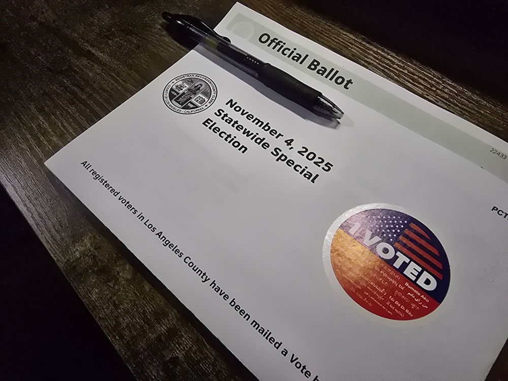 California Official Ballot. November 4, 2025 Statewide Special Election