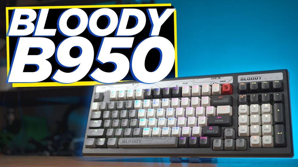 ⌨️ Огляд ігрової клавіатури A4Tech Bloody B950 RGB Warrior Grey