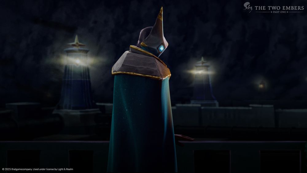 an ominous figure wearing a mask, staring back towards the camera POV