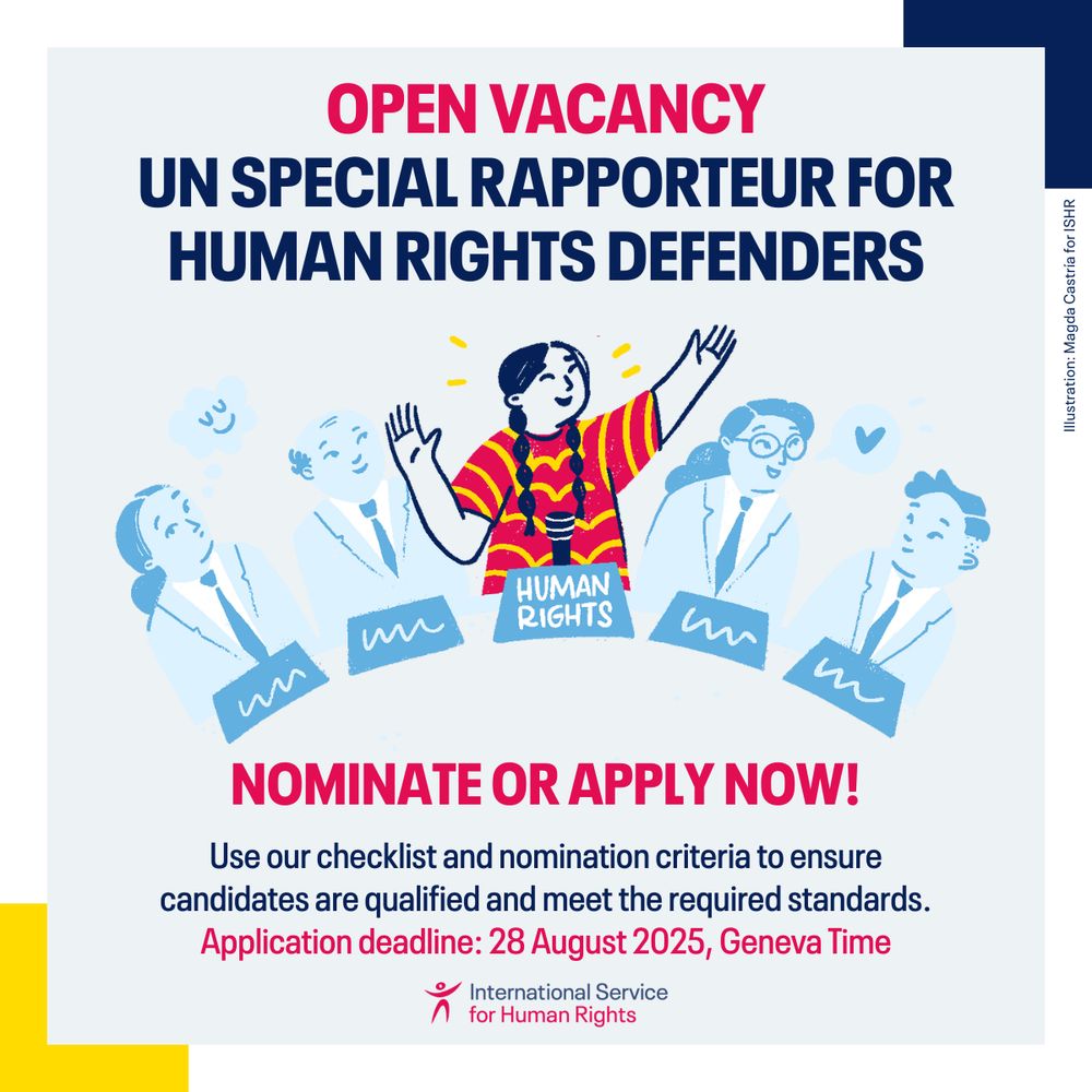 Open position for the UN Special Rapporteur for Human Rights Defenders