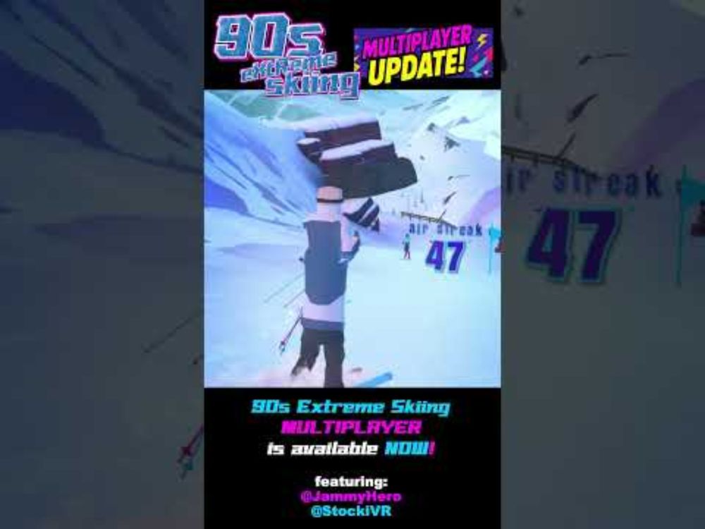 90s Extreme Skiing Multiplayer Gameplay - OUT NOW on PSVR2!