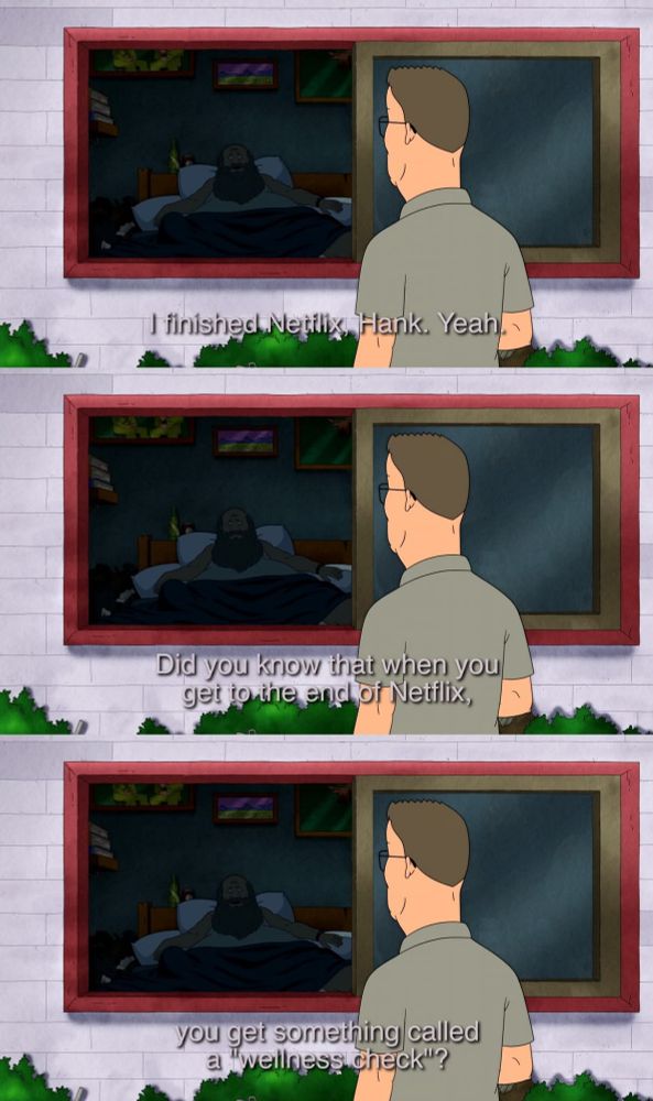 Hank checks on Bill