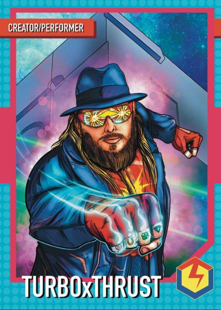 TURBOxTHRUST trading card