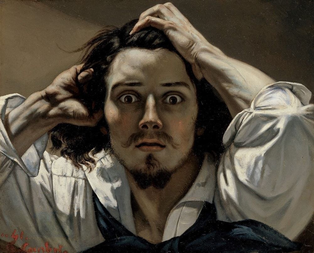 Peinture "Le désespéré" de Gustave Courbet