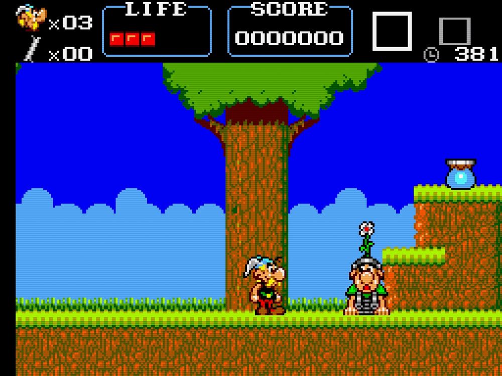 Screenshot du jeu vidéo Astérix sur Master System