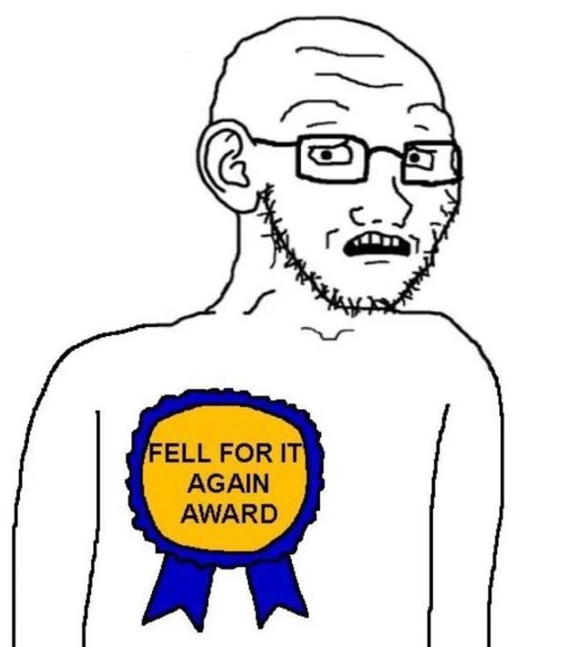 Fell for it again award 