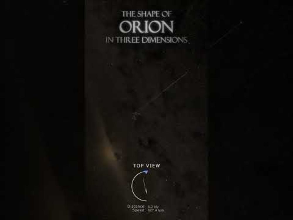 The Shape of Orion in Three Dimensions - Space Telescope Science Institute #shorts