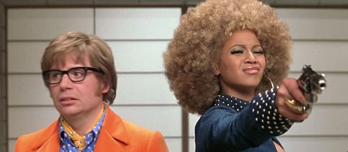 Mike Myers and Beyoncé in Austin Powers in Goldmember