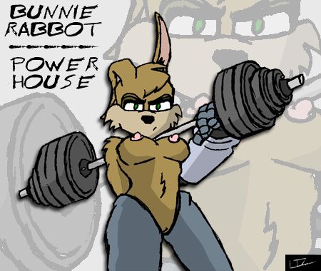 The same as the previous image, except now Bunnie is nude.