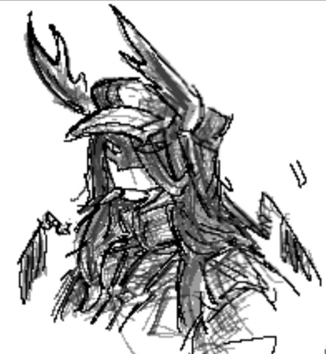 shades headshot sketch of 1314 glaring at the camera