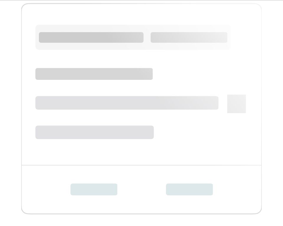 Screen shot of skeleton loading with blank rectangles representing content that is loading