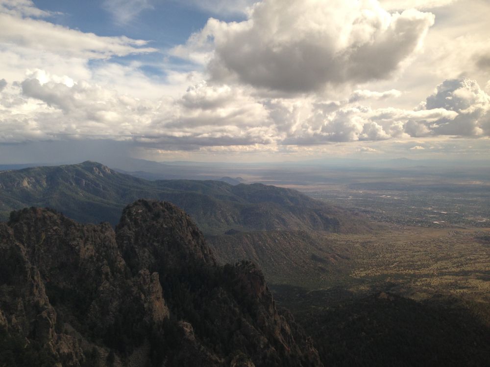 A view from Sandia Peak from the tram