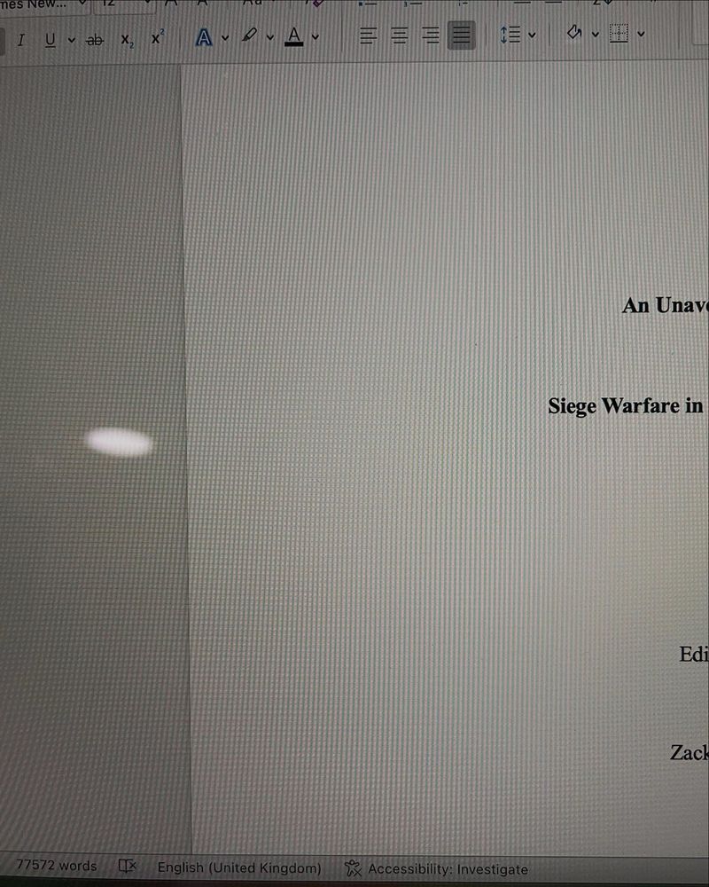 Cover page showing wordcount for manuscript of 77572