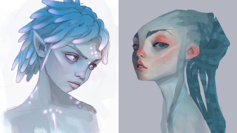 Early Gwen concepts by Alessandro Taini.