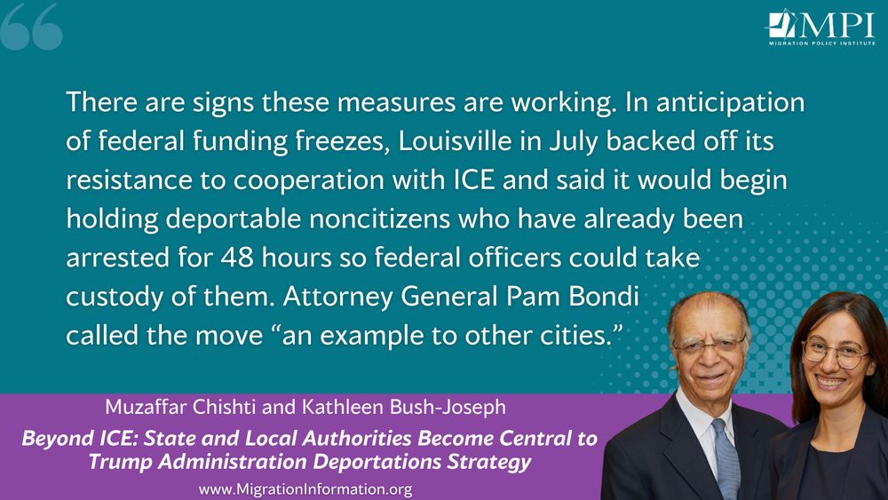 There are signs these measures are working. In anticipation of federal funding freezes, Louisville in July backed off its resistance to cooperation with ICE and said it would begin holding deportable noncitizens who have already been arrested for 48 hours so federal officers could take custody of them. Attorney General Pam Bondi called the move “an example to other cities.”