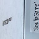 Zoom in of the "SouljaGame" box, focusing on the Retroid Pocket logo on top of the box.