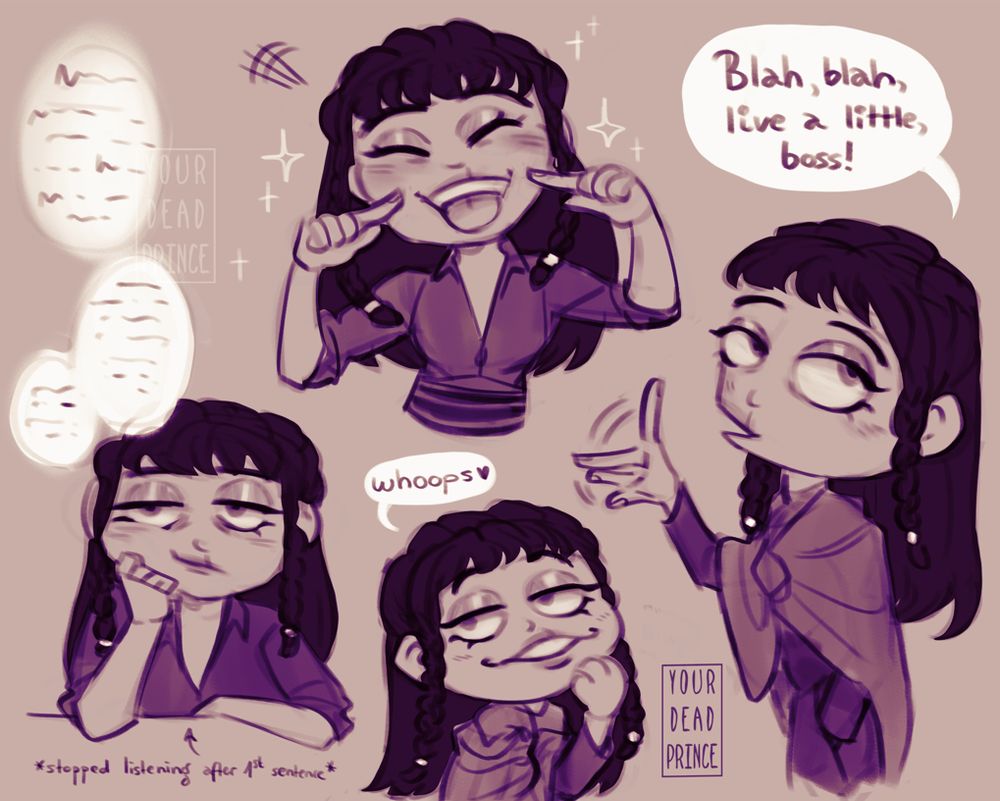 An example of chibi page with one character.
