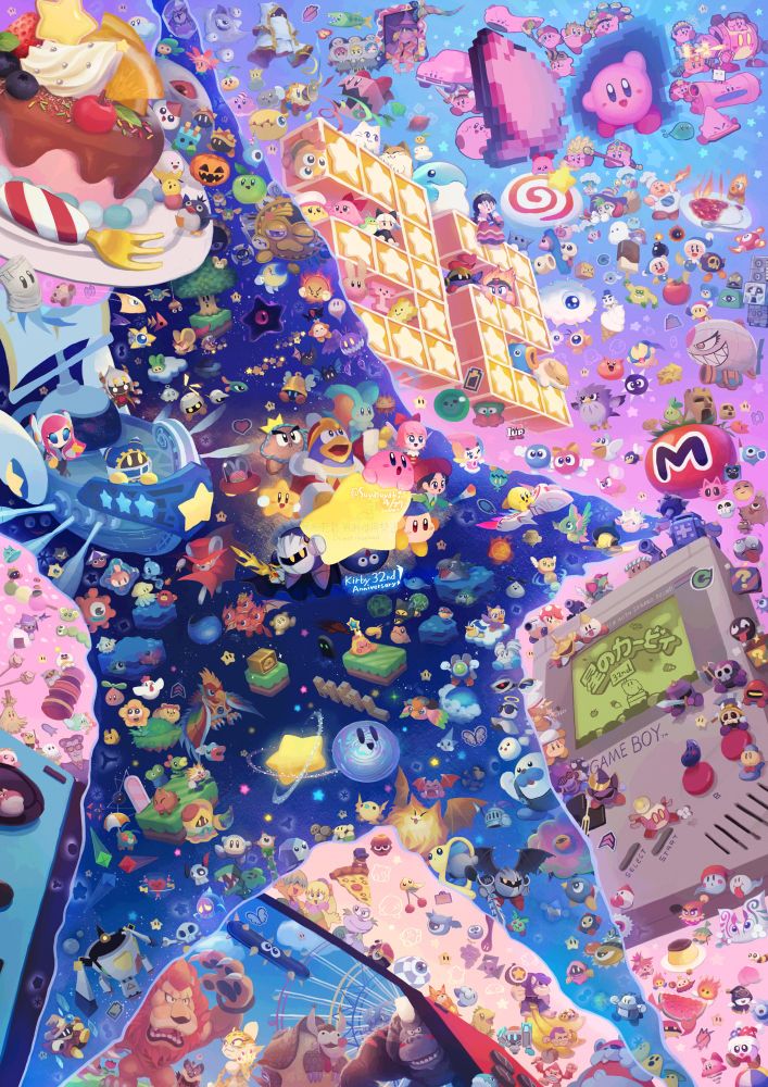 星のカービィ32周年のファンアート