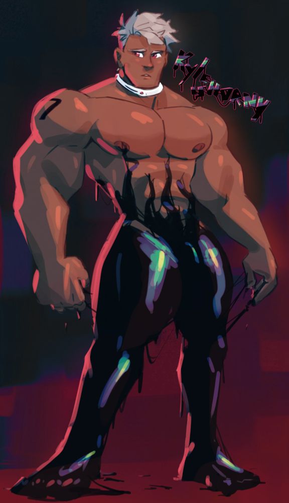 a big boi and a symbiont #queerart