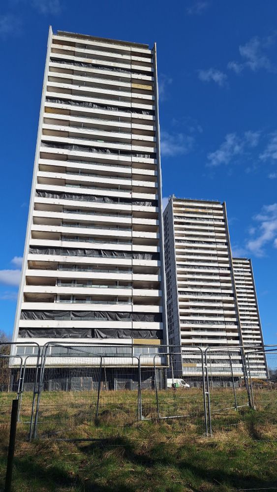 Empty, stripped out flats.
