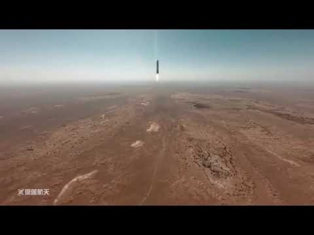 Deep Blue Nebula-1's high-altitude VTVL vertical recovery flight test with drone chase