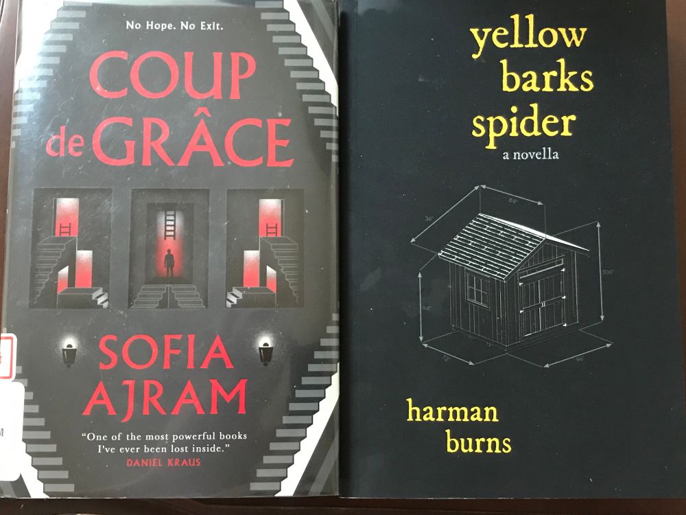 Coup de Grace by Sofia Ajram and Yellow Barks Spider by Harman Burns 