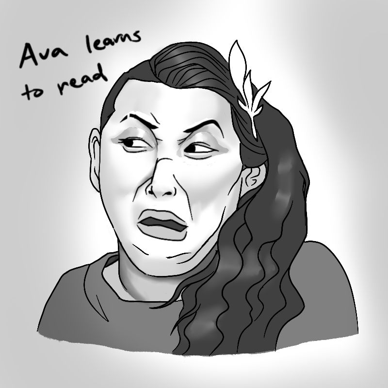 #artstudy of Erika Ishii as Ava from Burrow's End, their face contorted as they psychically struggle with learning to read
#erikeishii #dimension20 #dimension20faces #burrowsend #avaburrowsend