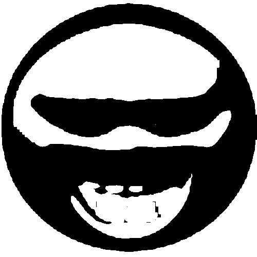 Deepfried smiling smiley