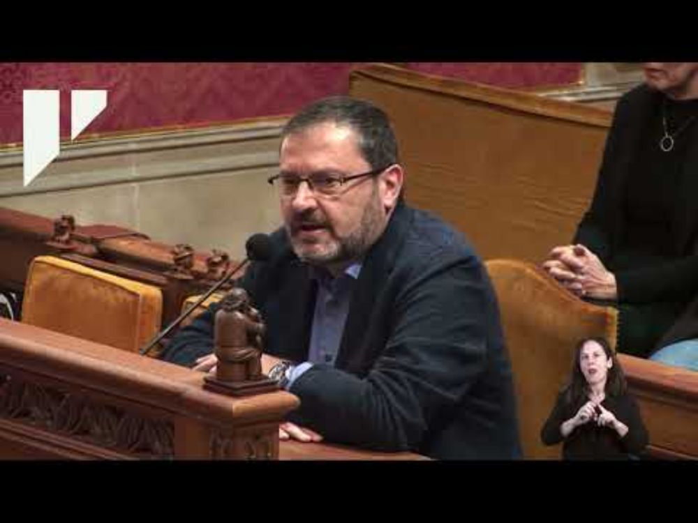 Intervenció del president de l'OCB, Antoni Llabrés, en el ple del Consell de Mallorca