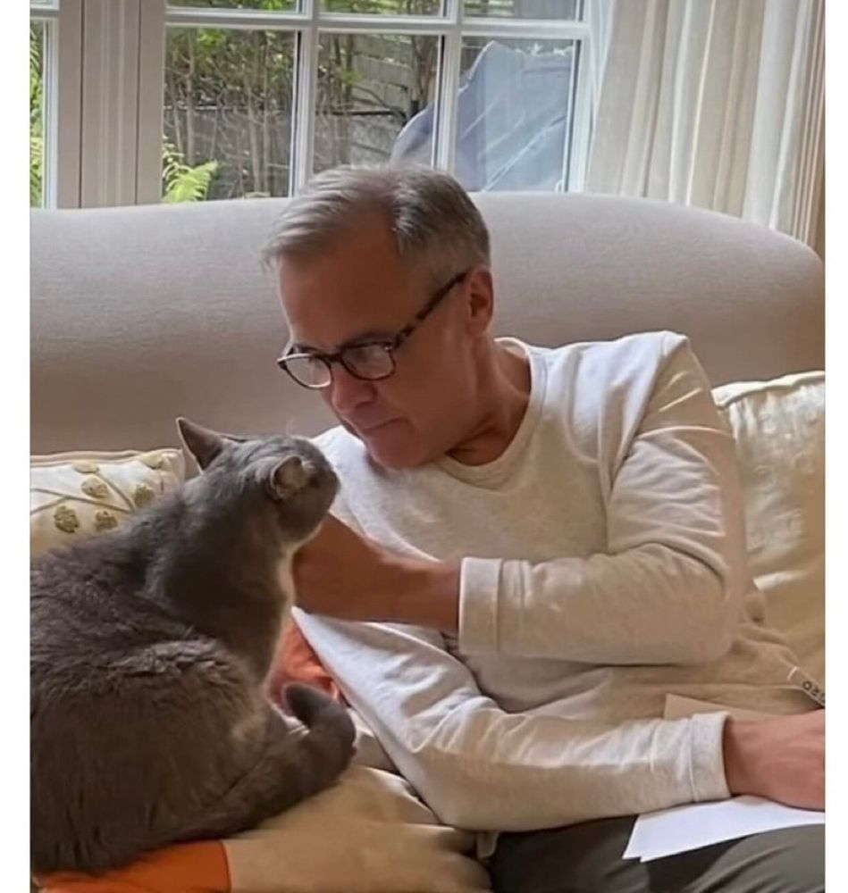 Mark carney and his cat