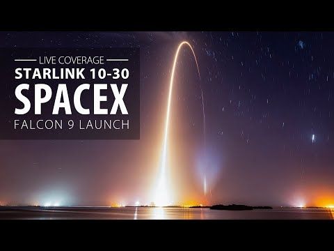 SpaceX Falcon 9 rocket launches from Cape Canaveral carrying 28 Starlink internet satellites