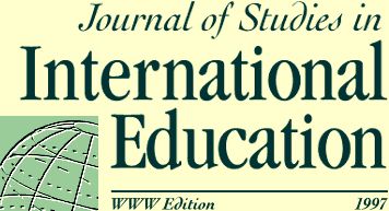 Pale yellow banner image with the words 'Journal of Studies in International Education', taken from an archive copy of the first JSIE website